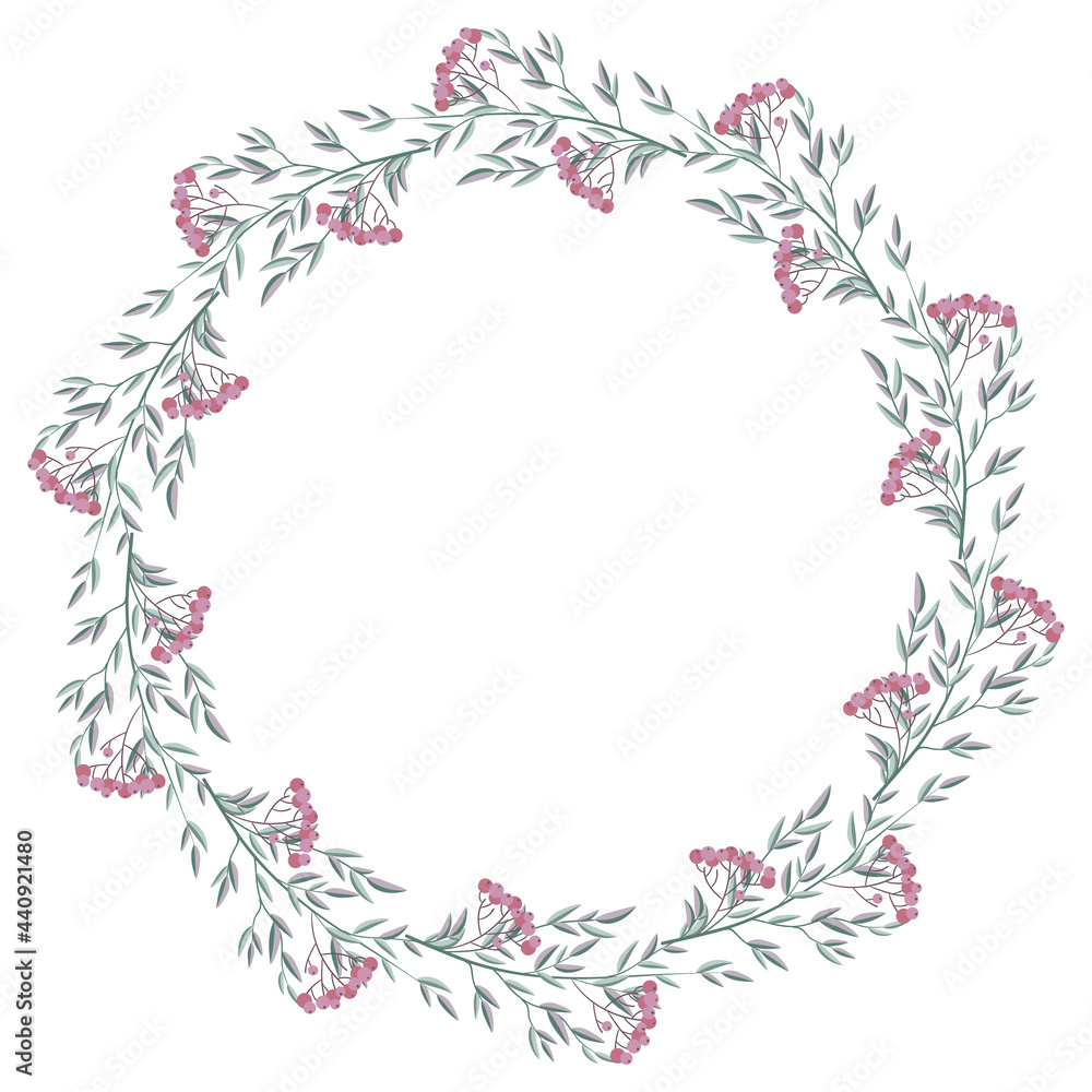 wreath with leaves and branches