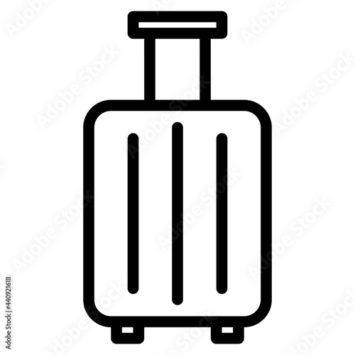 luggage outline style icon