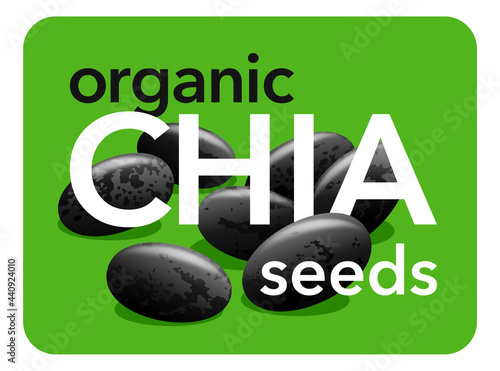 Organic Chia Seeds green sticker