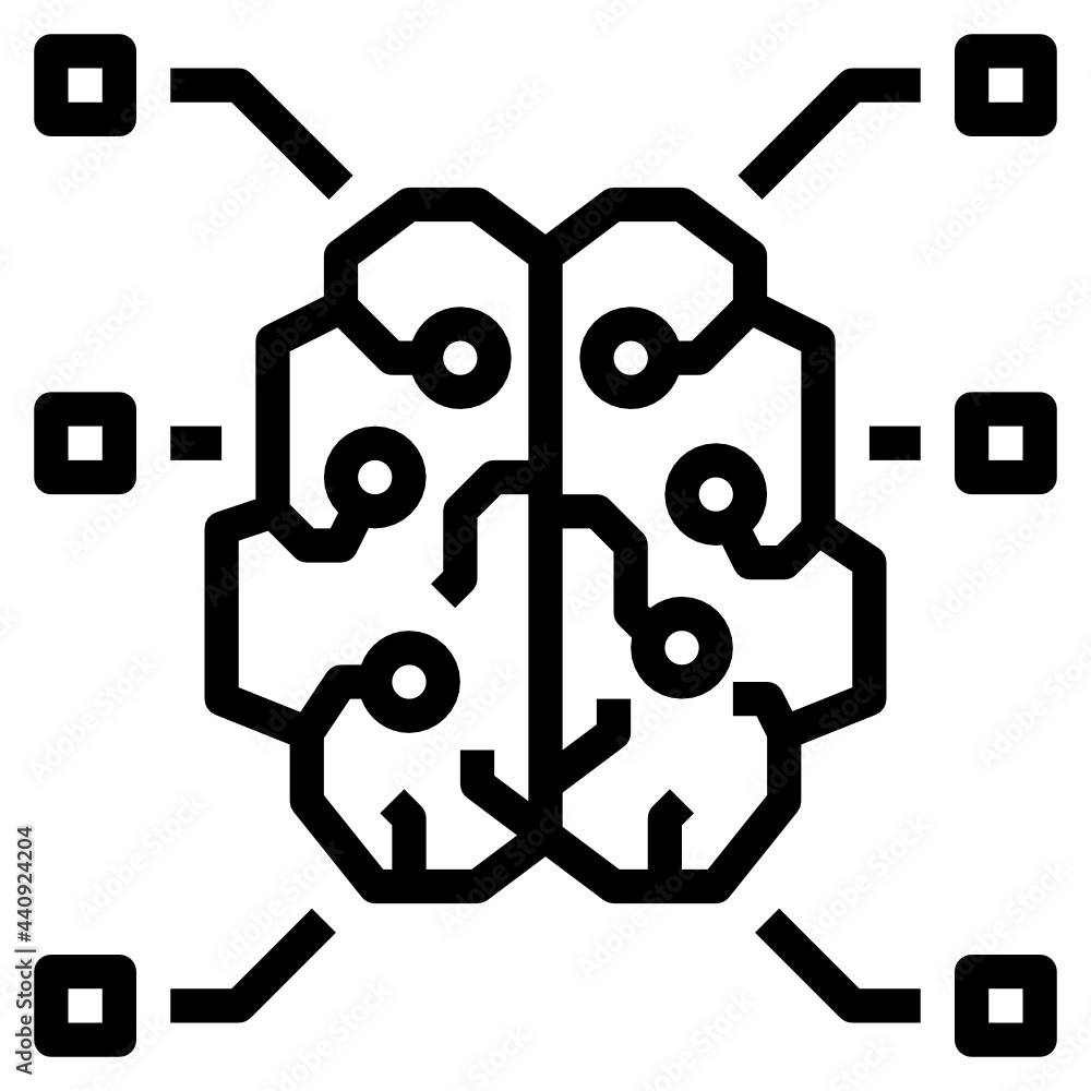 Brain outline icon