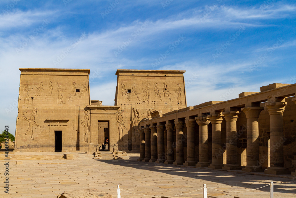 The Isis Temple of Philae in Egypt