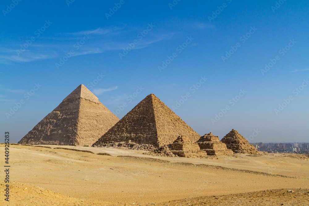 The Pyramids and Sphinx of Giza in Egypt The Pyramids and Sphinx of Giza in Egypt