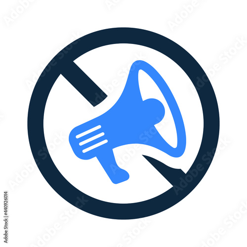 Ad, prohibited icon. Simple editable vector design isolated on a white background.