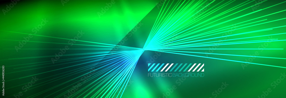 Neon dynamic beams vector abstract wallpaper background. Wallpaper background, design templates for business or technology presentations, internet posters or web brochure covers Neon dynamic beams vector abstract wallpaper background. Wallpaper background, design templates for business or technology presentations, internet posters or web brochure covers