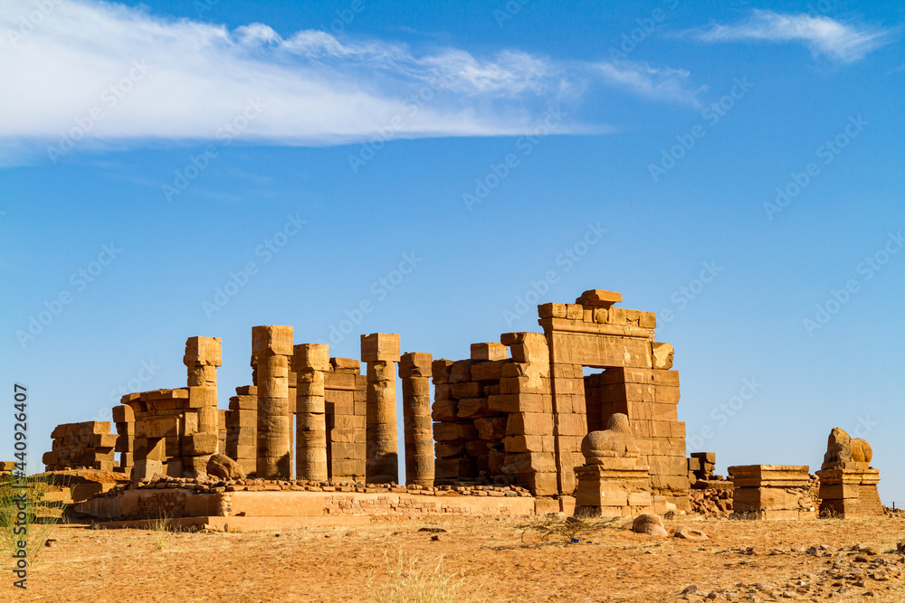 The temple ruins of Soleb in Sudan