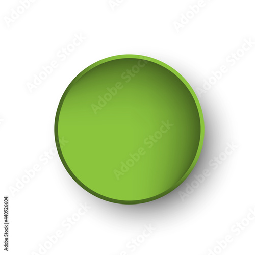 Green circle design abstract background. Vector illustration.