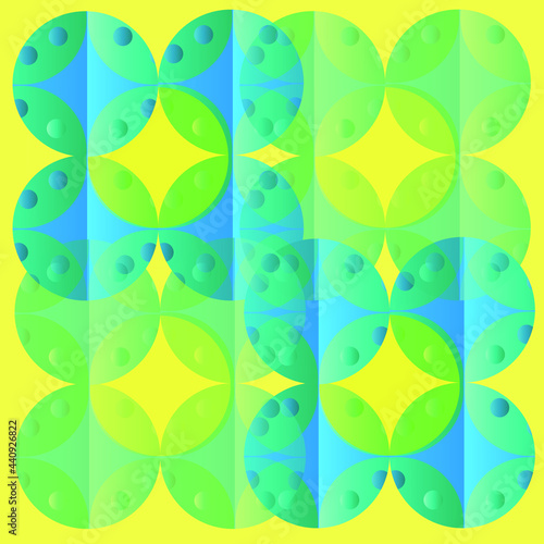 Wallpaper Mural abstract background with shapes Torontodigital.ca