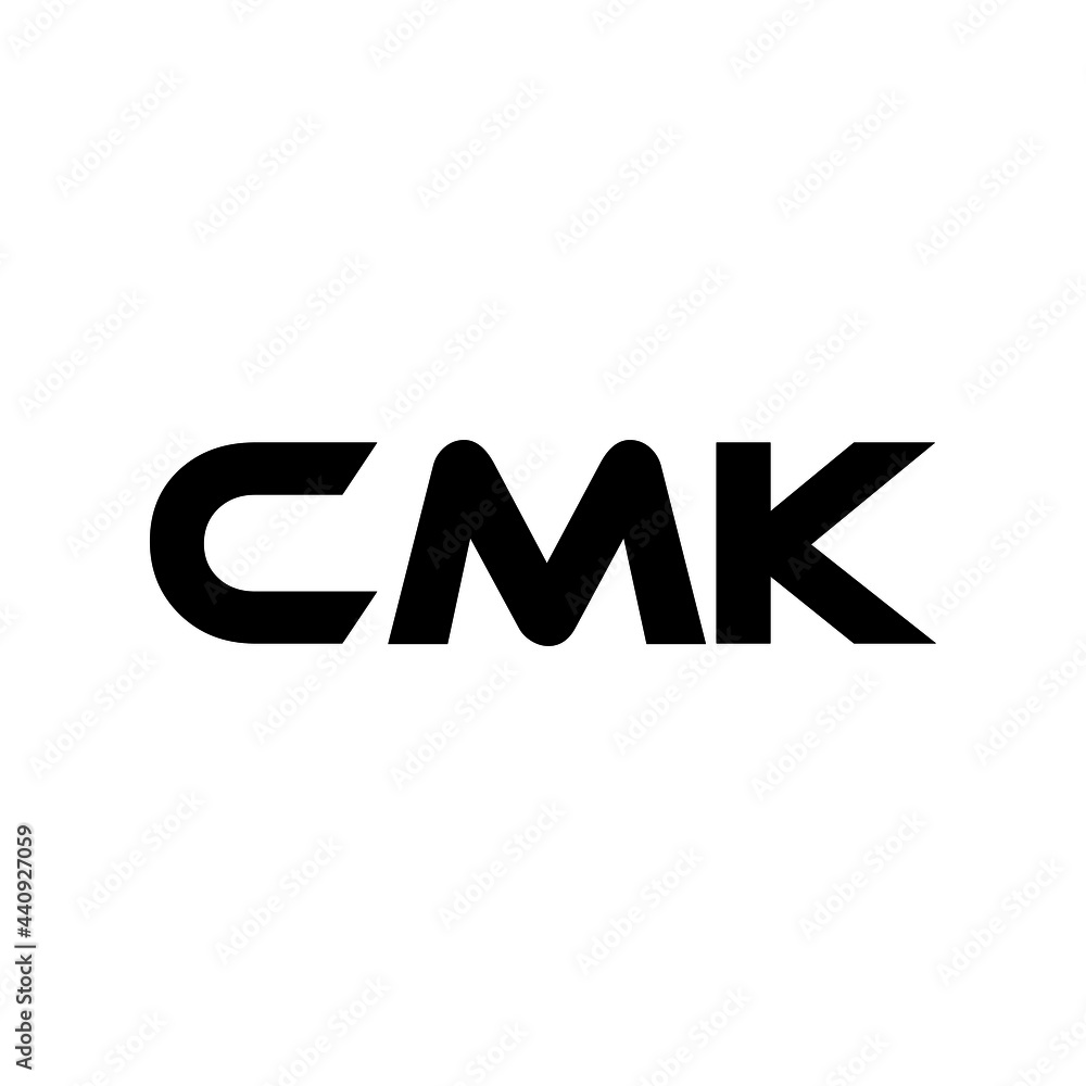 CMK letter logo design with white background in illustrator, vector ...