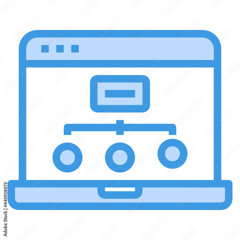 Site Map blue outline icon Site Map blue outline icon