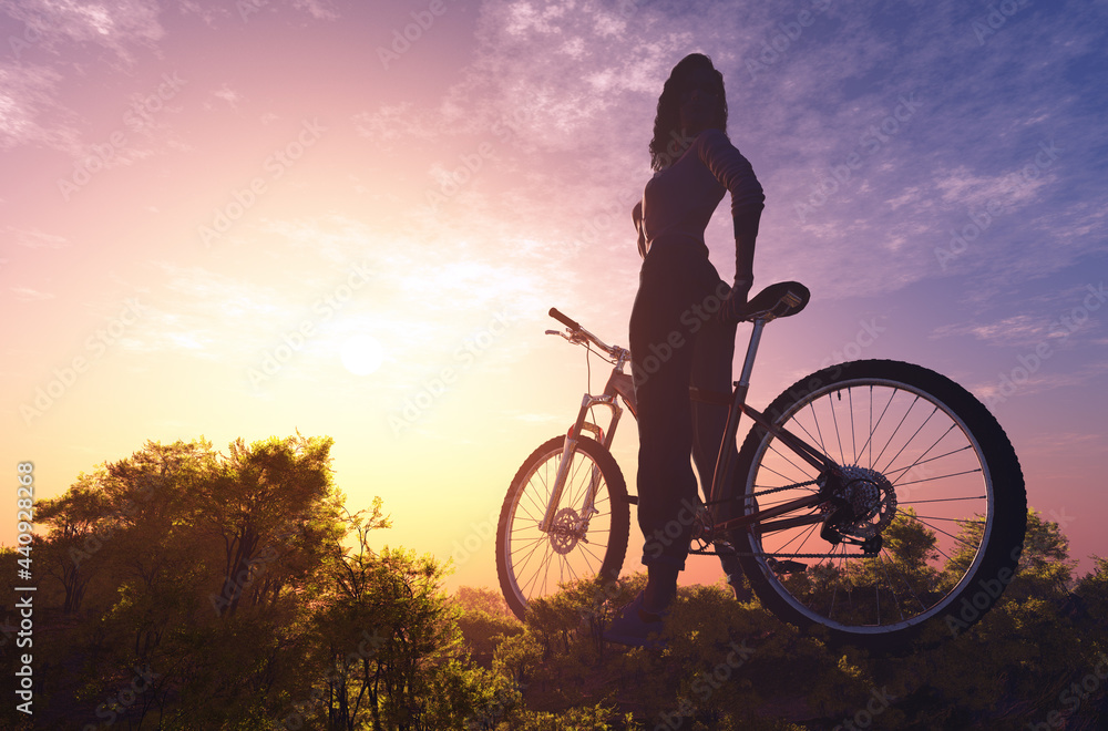 Obraz premium On bicycles