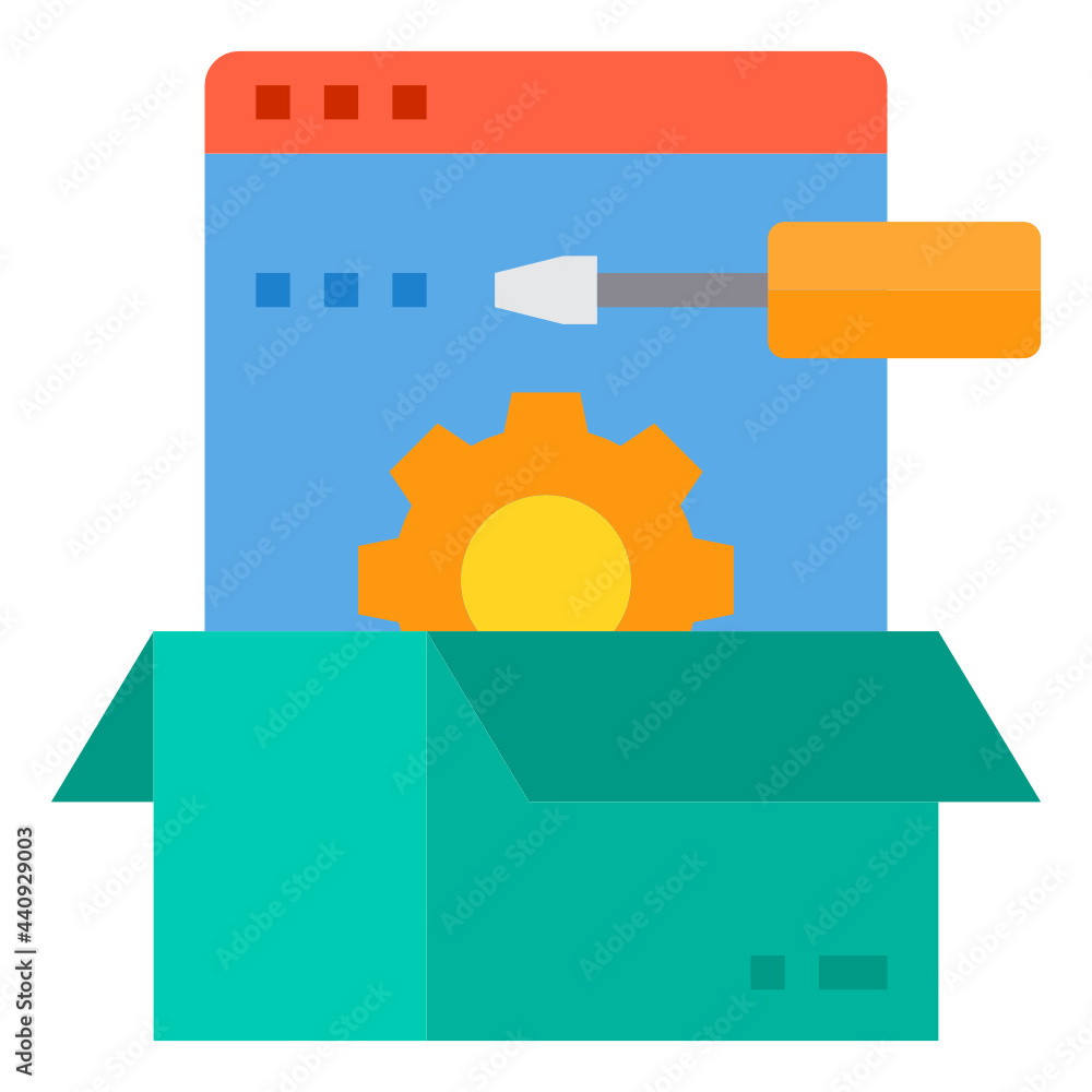 Configuration flat icon