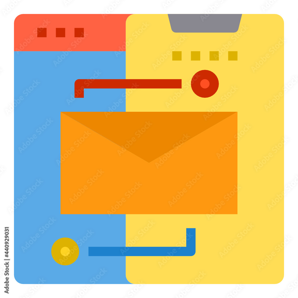 Email Server flat icon Email Server flat icon