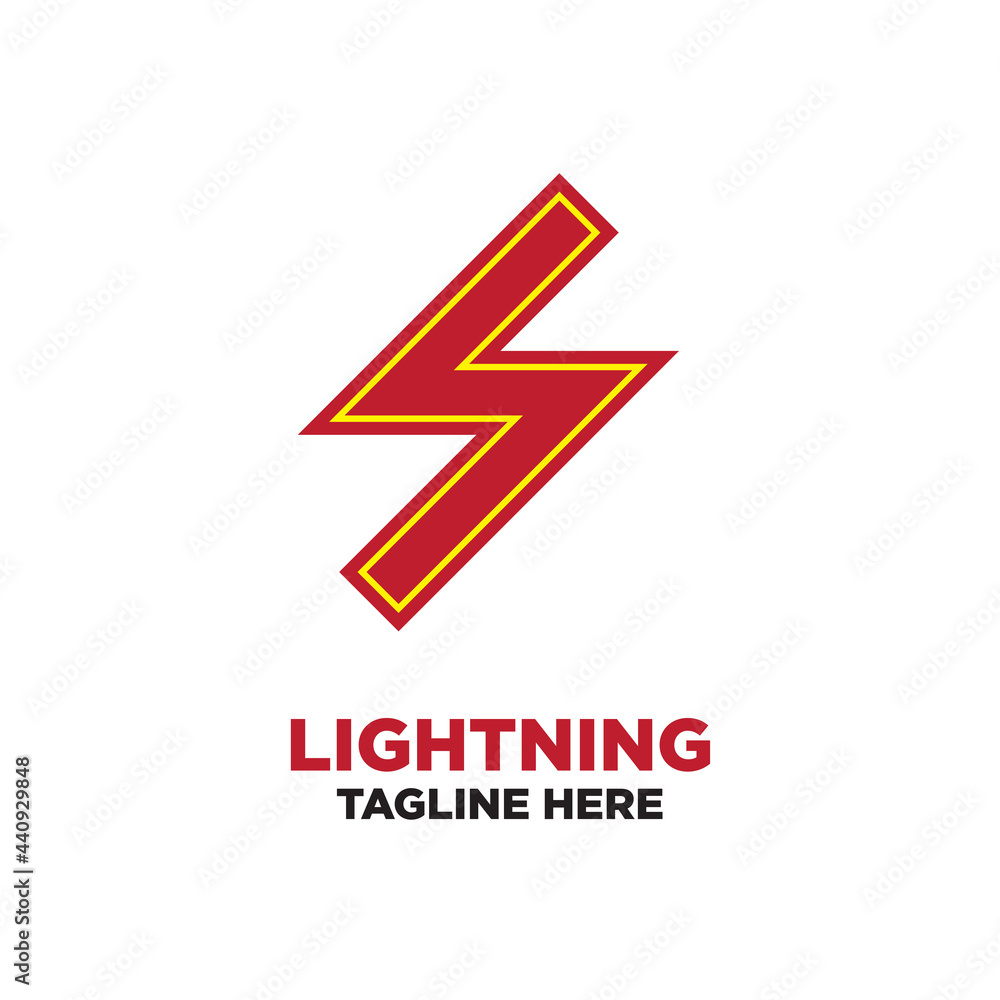 simple minimalist vector red lightning logo, lightning bolt logo for brands and companies simple minimalist vector red lightning logo, lightning bolt logo for brands and companies