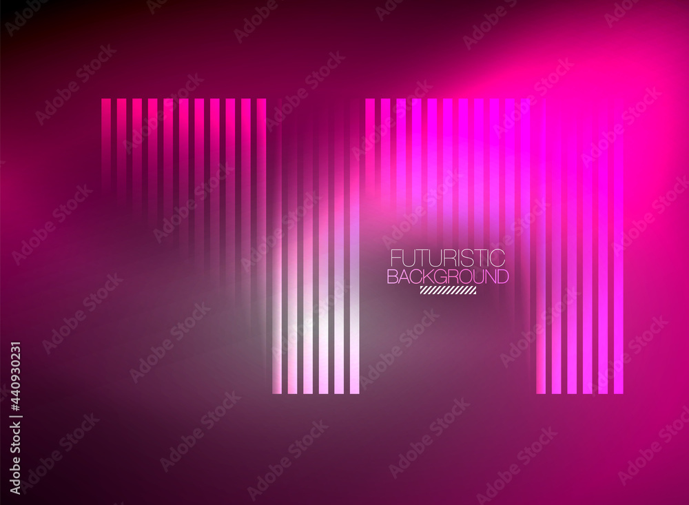 Bright neon color techno abstract background, shiny glowing neon lines in the dark background Bright neon color techno abstract background, shiny glowing neon lines in the dark background