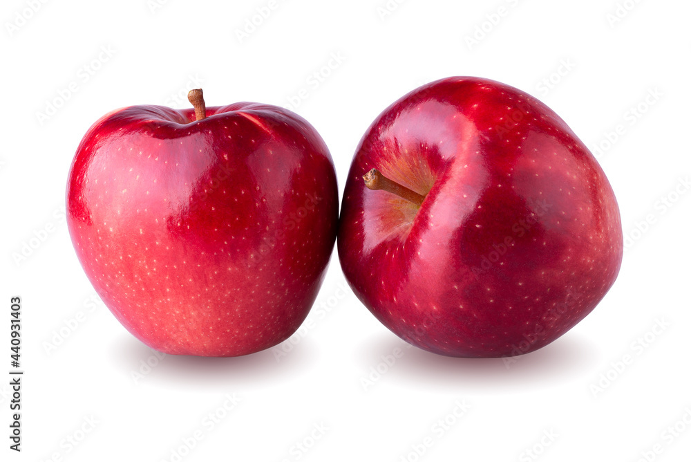 Fresh Red Apple fruit isolated on a white background