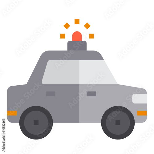 Police Car flat icon