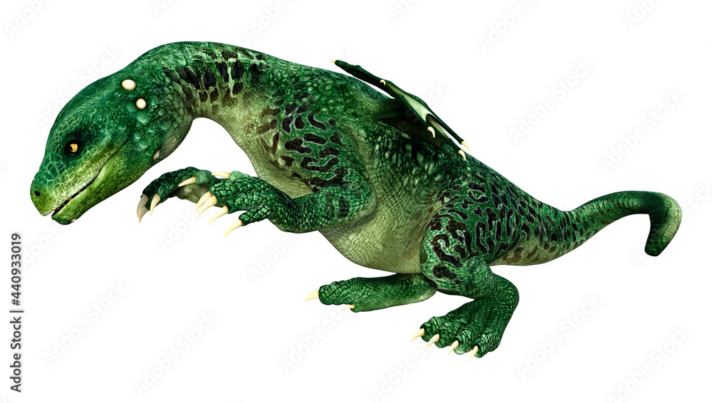 3D Rendering Fairy Tale Dragon on White 3D Rendering Fairy Tale Dragon on White