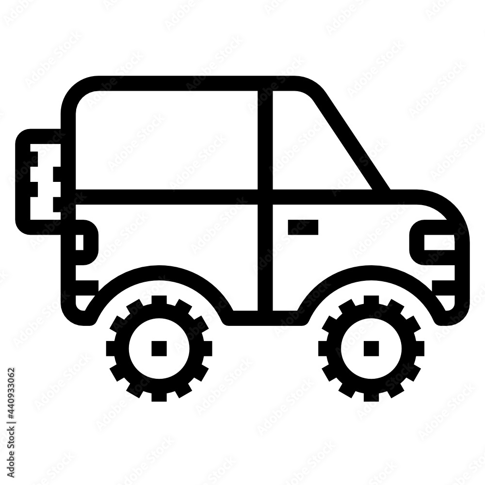 Jeep outline icon