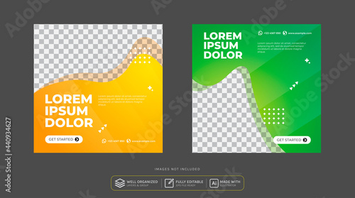 modern social media post template creative marketing tools