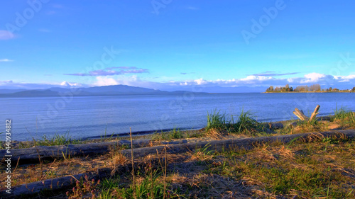 Vancouver lakes with beautiful blue sky