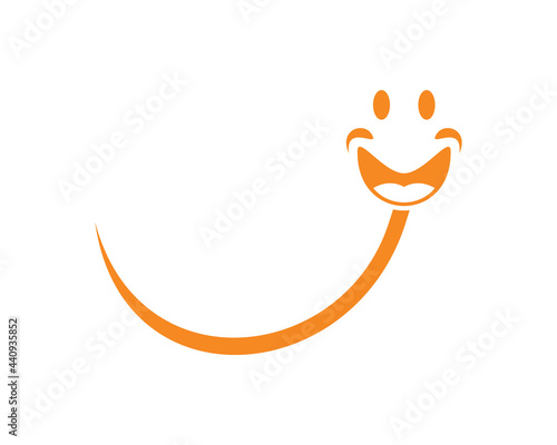 y letter happy smile logo