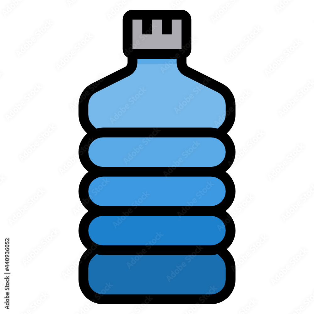 Water filled outline icon