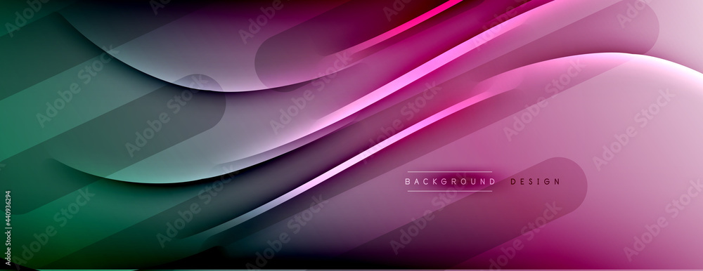 Abstract background. Shadow lines on bright shiny gradient background. Abstract background. Shadow lines on bright shiny gradient background.