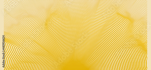 Abstract digital wave with dynamic particles. Sound wave. Big data visualization. 3d vector illustration for business, science or technology.