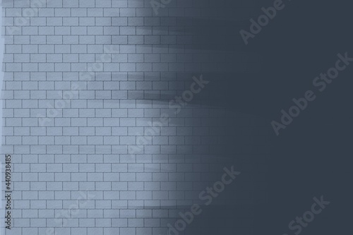 Dark gray background  gradient  brick wall.