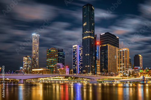 Brisbane  Australia - City illuminated at night
