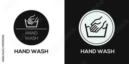 Creative (Hand wash) Icon ,Vector sign.