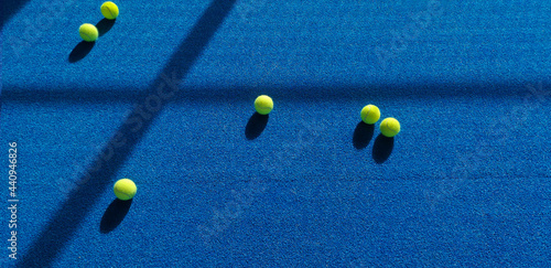Obraz na plátně Ball on the padel court