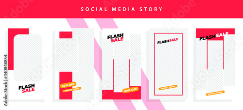 Banners Bundle Kit Set of Social Media Instagram Story. Geometric Stories Sale Banner Background ,Poster, Flyer, Coupon, Layout Composision Golden, Smartphone Templates Story editable eps 10 vector