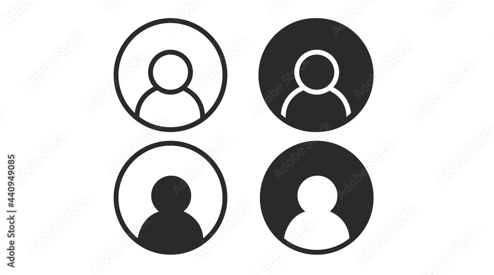 User Icon Set. Vector isolated illustration of a person avatar User Icon Set. Vector isolated illustration of a person avatar