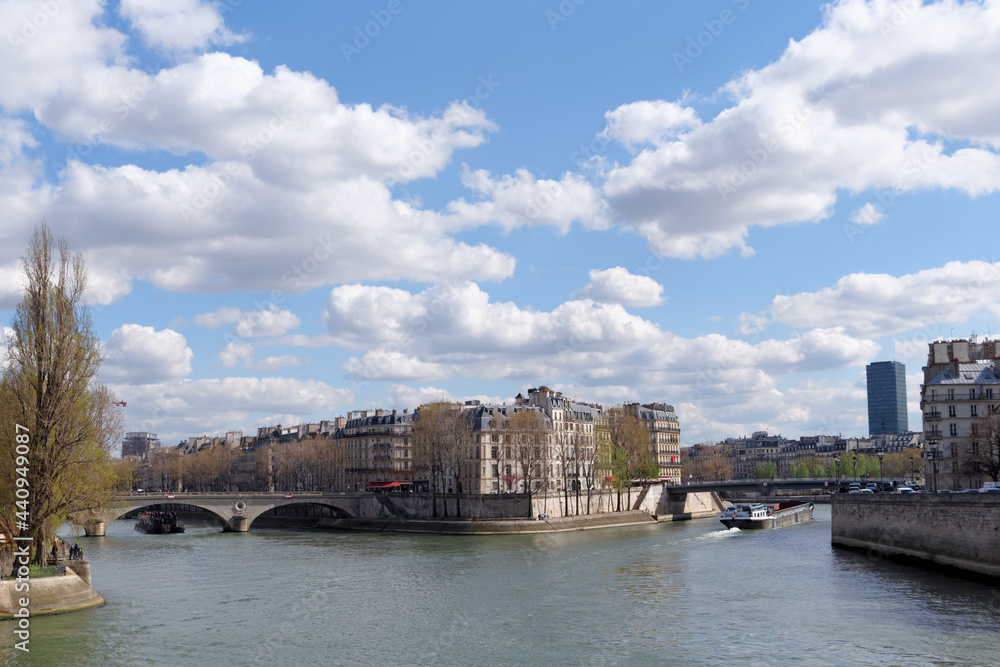 Fototapeta premium Ile de la cité island in the 4th arondissement of Paris 