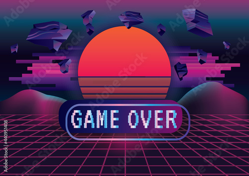 Game zone game icon background vector