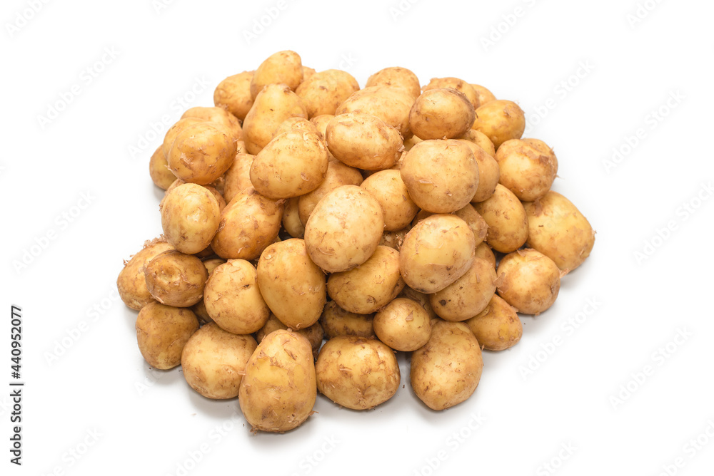 Raw potato isolated on a white background. Raw potato isolated on a white background.