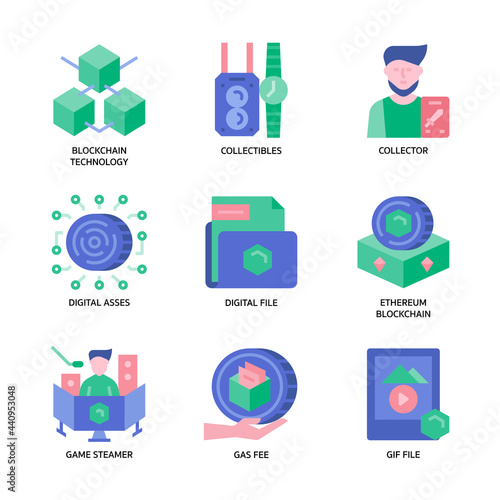 Non-Fungible Token Icon Set