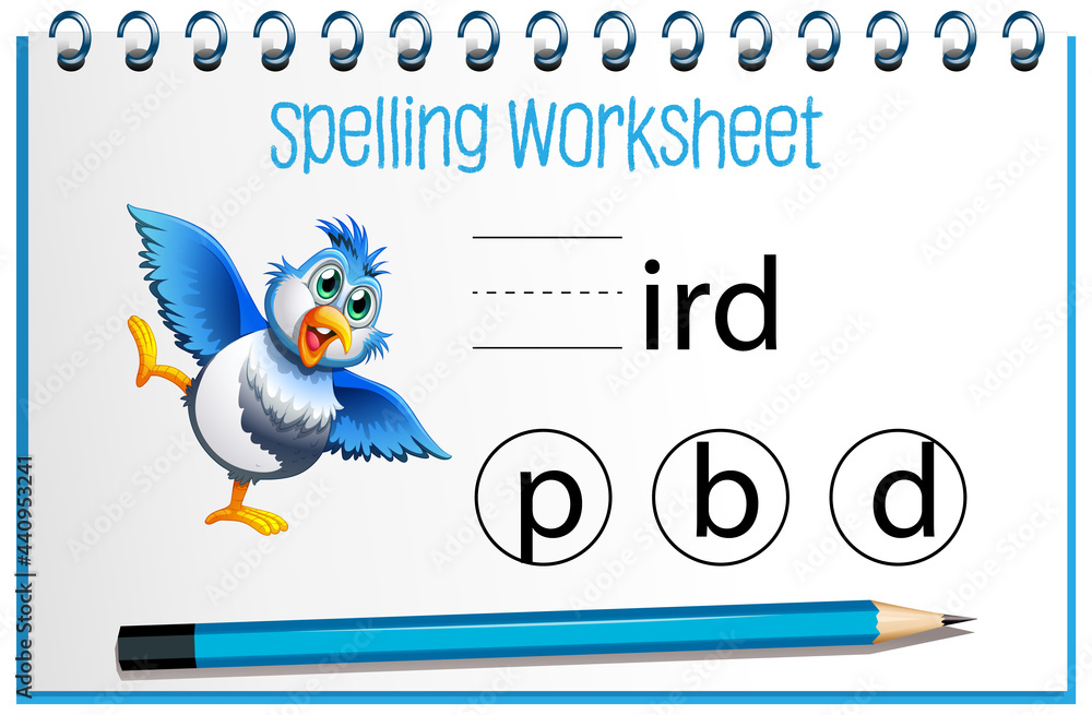 Find missing letter with bird Find missing letter with bird