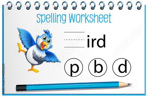 Find missing letter with bird