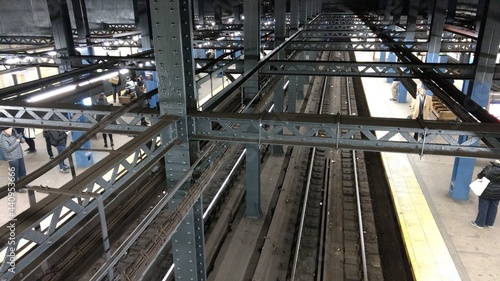 Subway Rail in Manhattan, New York, United States of America, North America