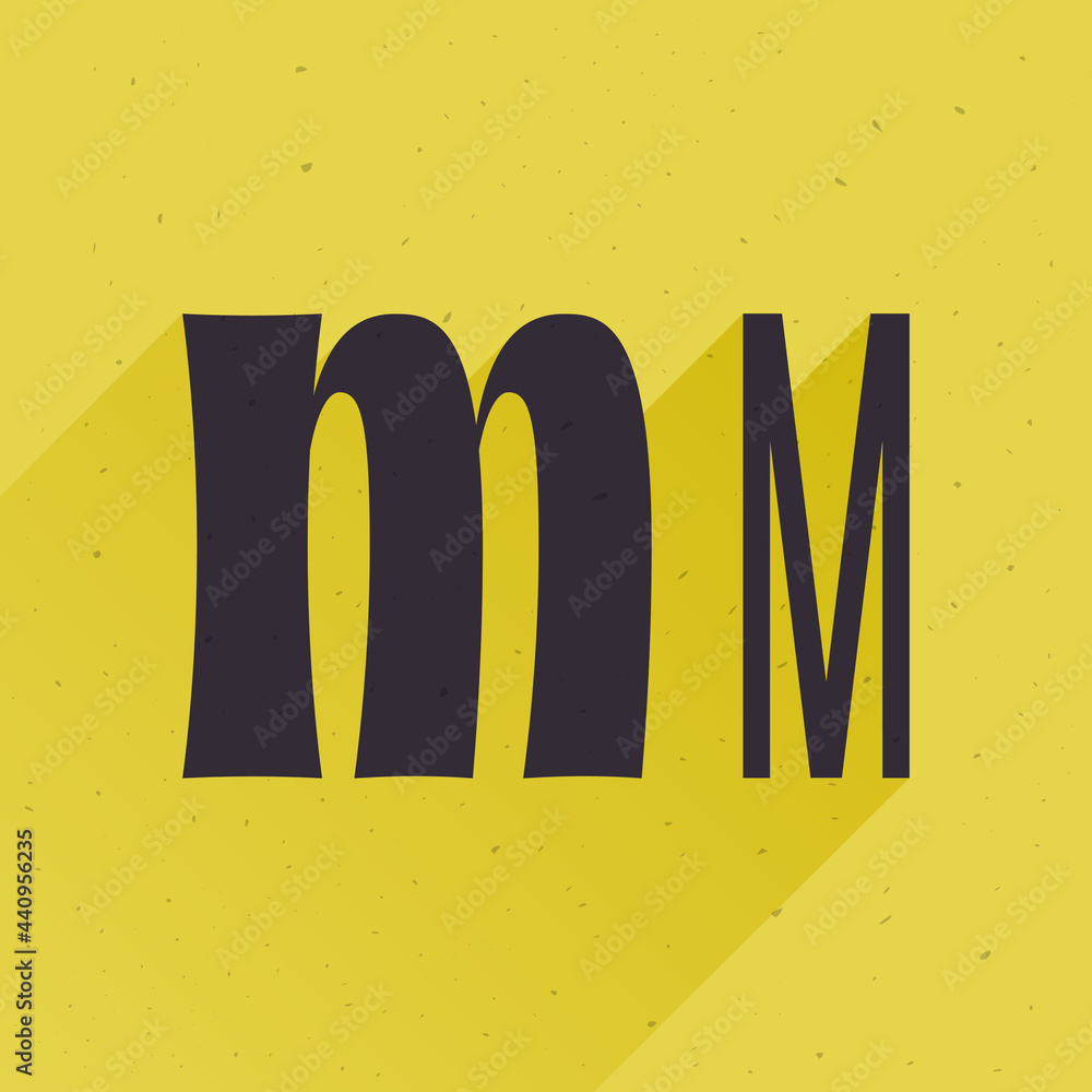 Naklejka premium Letter M logo for your fun and happy design projects.