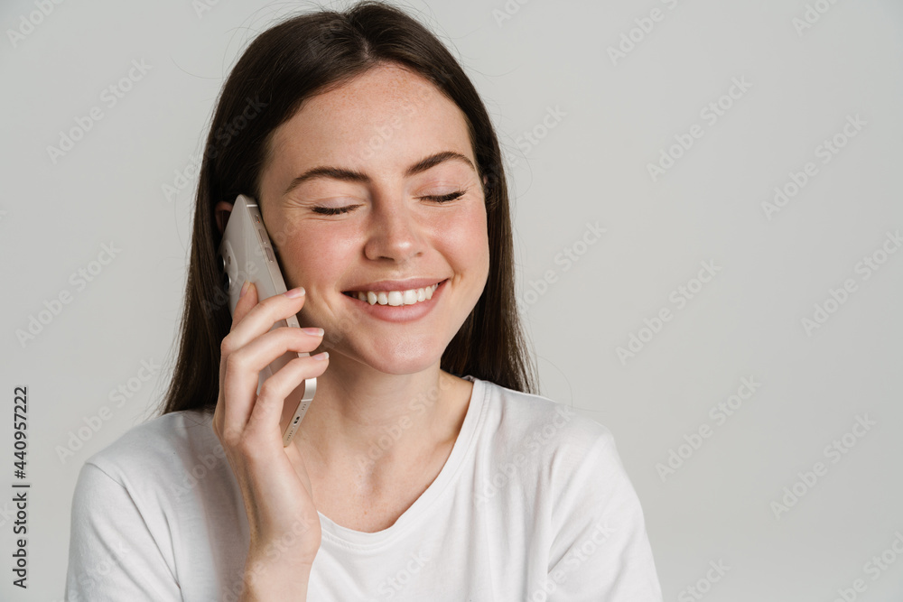 Close up portrait of a smiling young white woman Close up portrait of a smiling young white woman