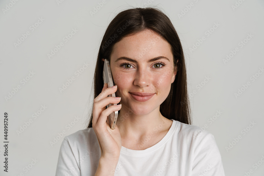Close up portrait of a smiling young white woman Close up portrait of a smiling young white woman