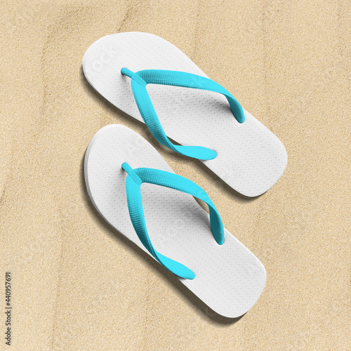Summer white flip-flop shoes women&rsquo;s apparel