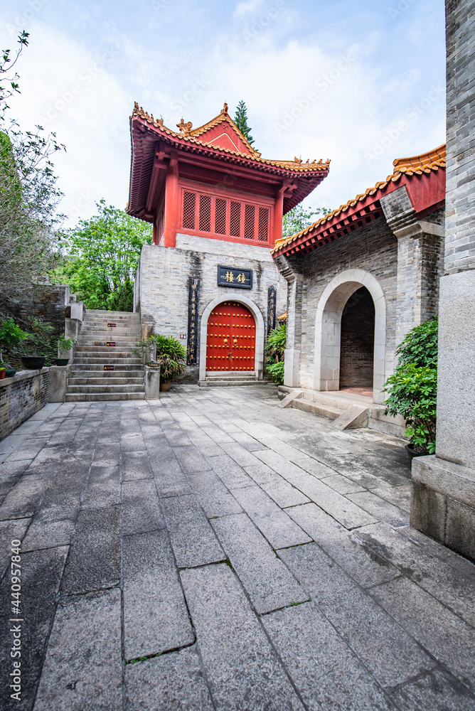 Bell Tower of Tianhou Temple, Nansha, Guangzhou, China Bell Tower of Tianhou Temple, Nansha, Guangzhou, China