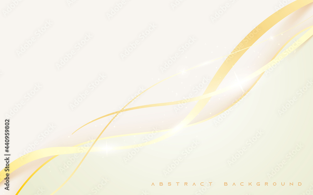 Naklejka premium Modern white backgroud abstract golden sparkling light