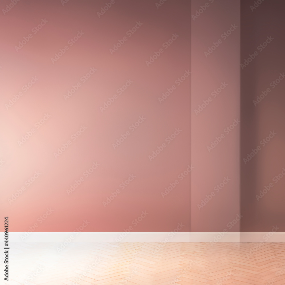 Empty room with pink wall Empty room with pink wall