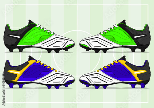 football jersey uniform shoes template set kit