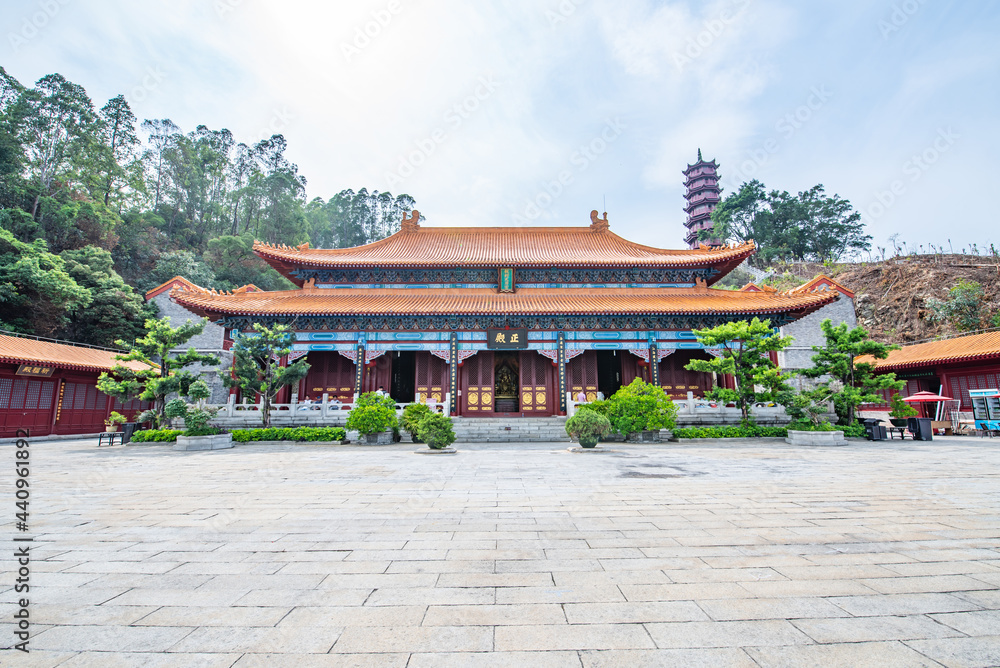 Main Hall of Tianhou Temple, Nansha, Guangzhou, China Main Hall of Tianhou Temple, Nansha, Guangzhou, China